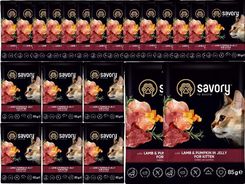 Savory Cat Kittens Lamb&Pumpkin Jelly Karma Mokra Dla Kociąt z Jagnięciną i Dynią w Galaretce 85g
