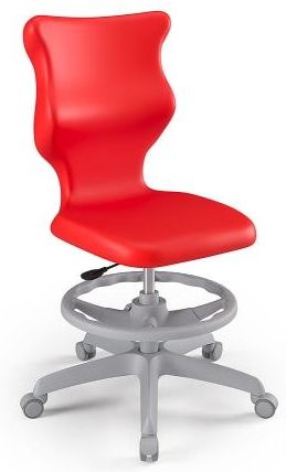 Entelo Krzesło szkolne Twist GY czerwone rozmiar 6 (159-188 cm) WK+P bez podłokietników