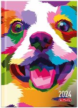 Zdjęcie Kalendarz 2024 Dzienny A5 pies art - Złotów