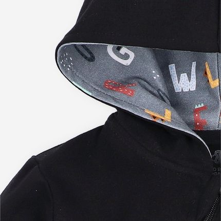 Bluza dresowa ALFABET z bawełny organicznej dla chłopca - zdjęcie 2