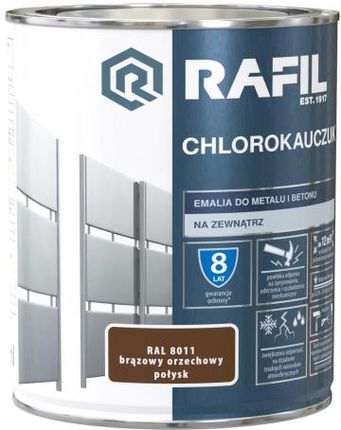 Rafil Emalia Chlorokauczukowa RAL8011 Brązowy Orzechowy 0,75L