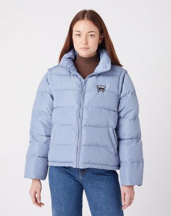 WRANGLER SHORT PUFFER STONE BLUE W4R9YJX4Q