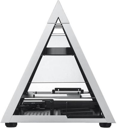Azza Pyramid Mini 806 Bench Aluminum/Black Tempered Glass (CSAZ-806)