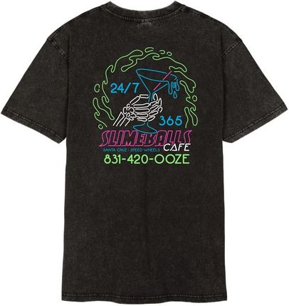 koszulka SANTA CRUZ - All-Nighter T-Shirt Black Acid Wash (BLACK ACID WASH) rozmiar: L