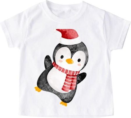 Koszulka z pingwinkiem dla dziecka santa77