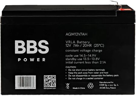 Bbs Power vrla Agm 12V 7Ah (Agm12V7Ah)