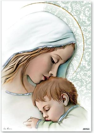 Estego Obraz Matki Boskiej malowany na podwójnym drewnie | Rozmiar: 33x23 cm SKU: ES053447