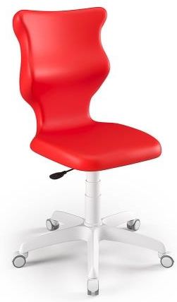Entelo Krzesło szkolne Twist WH czerwone rozmiar 5 (146-176,5 cm) bez podłokietników