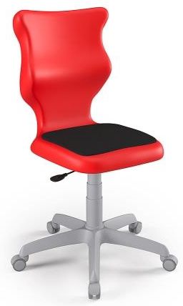 Entelo Krzesło szkolne Twist Soft GY czerwone rozmiar 4 (133-159 cm) bez podłokietników