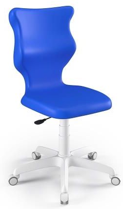 Entelo Krzesło szkolne Twist WH niebieskie rozmiar 4 (133-159 cm) bez podłokietników