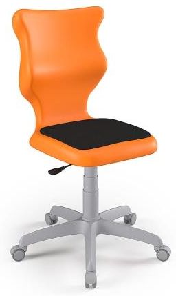 Entelo Krzesło szkolne Twist Soft GY Pomarańczowe rozmiar 4 (133-159 cm) bez podłokietników