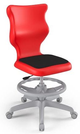 Entelo Krzesło szkolne Twist Soft GY Czerwone rozmiar 4 (133-159 cm) WK +P bez podłokietników