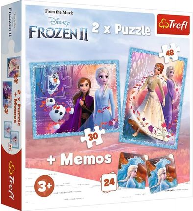 Trefl Puzzle 2w1 + Memos Księżniczki w swojej krainie 93335