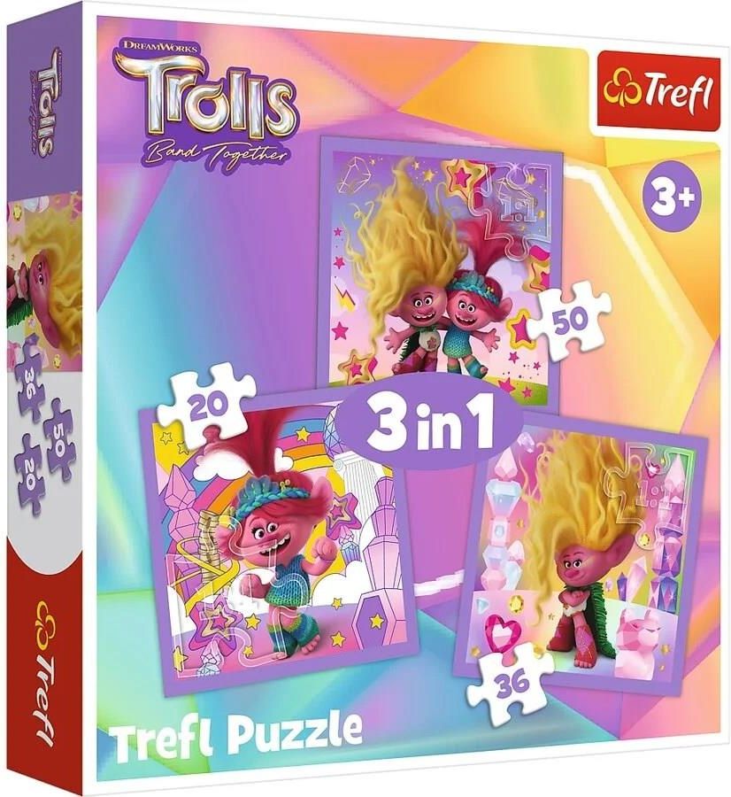 Trefl Puzzle 3w1 Poznaj wesołe Trolle 34870 - Ceny i opinie - Ceneo.pl