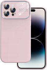 Toptel Soft Silicone Lens Case Do Iphone 12 Jasnoróżowy