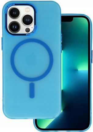 Apple Etui Nakładka Magnetic Frosted Case Iphone 12 12Pro Niebieski