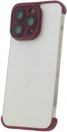 Telforceone 2 Nakładki Bumper Z Ochroną Aparatu Do Iphone 14 Pro Max 6 7" Wiśniowy