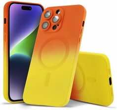 Reverse Etui Z Ochroną Obiektywu Do Apple Iphone 14 Pro Pomarańczowy
