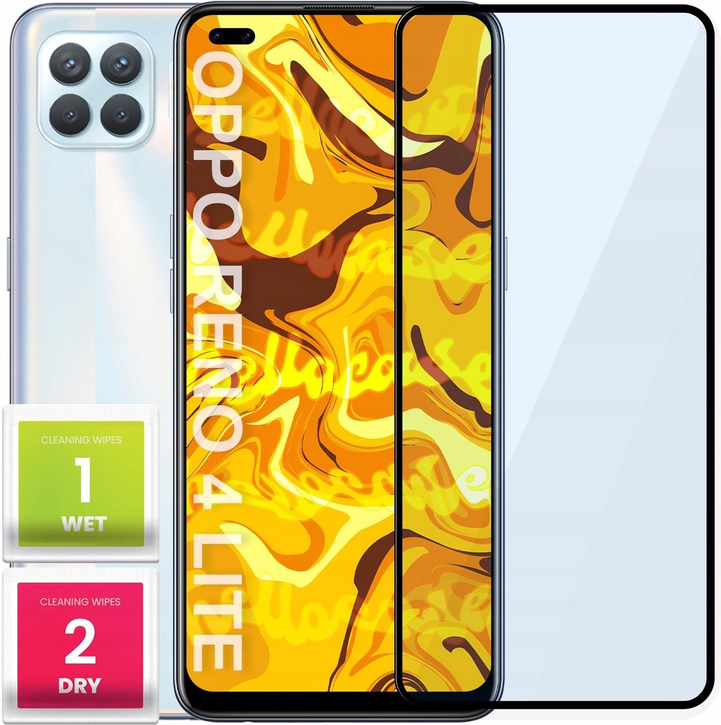 Hello Case Szkło Hartowane Pełne 9H Do Oppo Reno 4 Lite Opinie i ceny