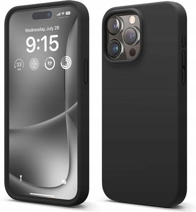 Elago Silikonowe Etui Premium Do Iphone'A 15 Pro Max W Kolorze Czarnym