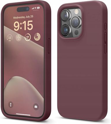 Elago Silikonowe Etui Premium Do Iphone'A 15 Pro W Kolorze Bordowym