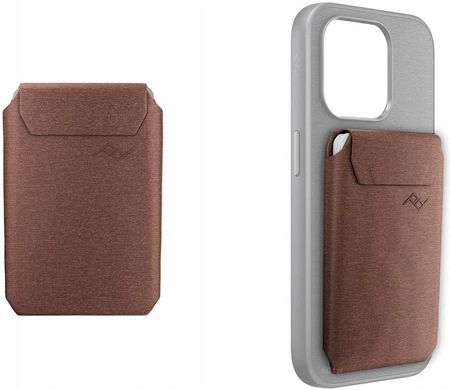 Peak Design Mobile Wallet Slim Portfel Magsafe Charcoal Redwood Czerwony