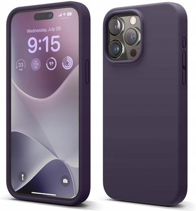 Elago Silikonowe Etui Premium Do Iphone'A 15 Pro Max W Kolorze Głębokiego Fioletu