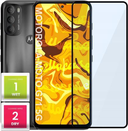 Hello Case Szkło Hartowane Do Motorola Moto G71 5G Pełne Na Cały Ekran Folia 5D 9H