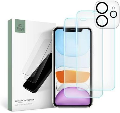 Tech Protect Szkło Hartowane Supreme Set Iphone 11 Clear