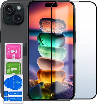 Krainagsm Szkło Hartowane 5D Do Iphone 15 Plus Cały Ekran 9H