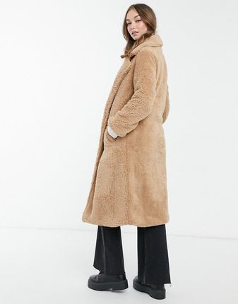 Brave soul tasmin shop faux fur tailored coat