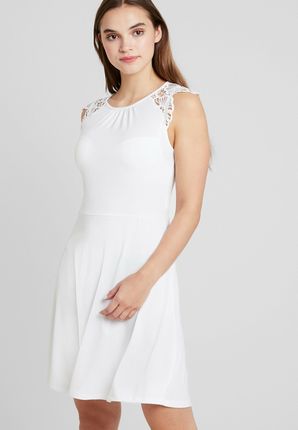 Vero Moda biała sukienka mini koronkowa 36 (s)