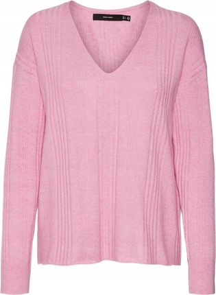 Vero Moda różowy sweter dekolt V M