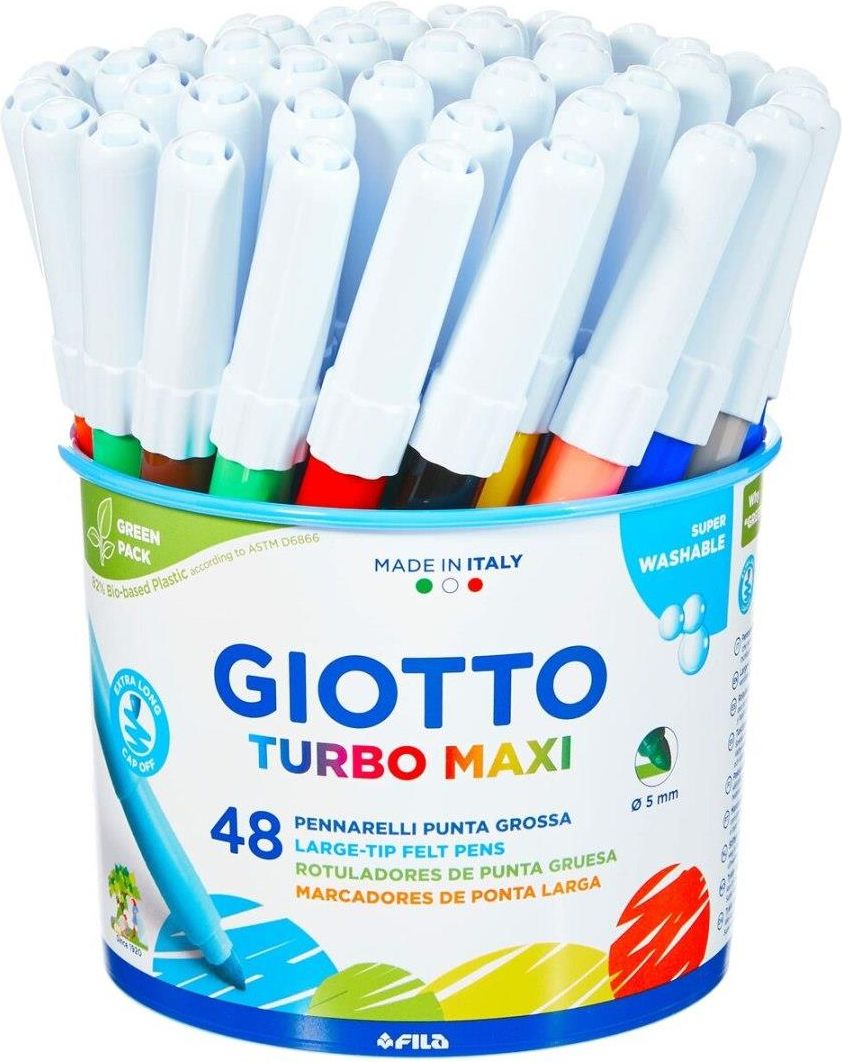 GIOTTO - 454000 - Pennarelli turbo maxi punta grossa 5 mm