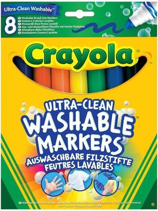 Crayola Flamastry Zmywalne 8 Kolorów