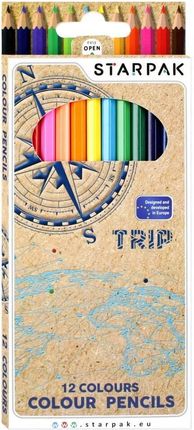 Starpak Kredki Ołówkowe 12 Kolorów Trip 490922