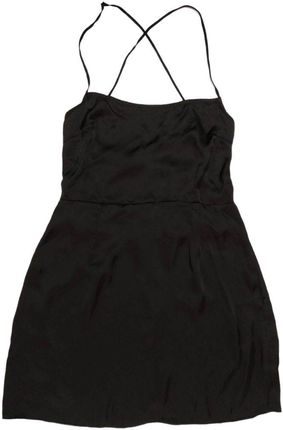 Glamorous satynowa czarna sukienka mini 42
