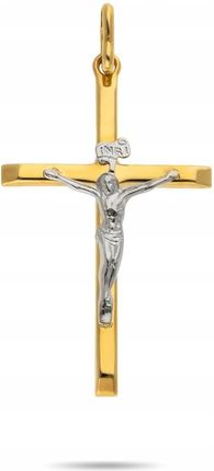 Złota zawieszka krzyżyk katolicki pr. 585