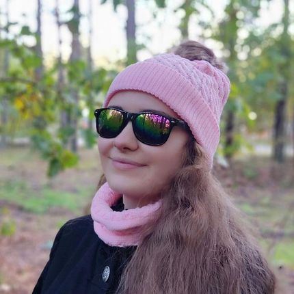 Komplet Damski czapka Damska zimowa komin - zdjęcie 2