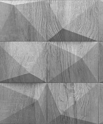 Marburg Szara Geometryczna Imitująca Drewno Efekt 3D Winylowa