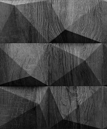 Marburg Geometryczna Imitująca Szare Drewno Efekt 3D Winylowa