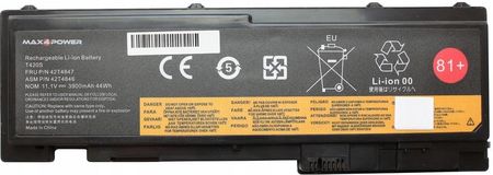 Max4Power Bateria do Lenovo ThinkPad T420s T420si 3900mAh (BLET4203911BKAL1)