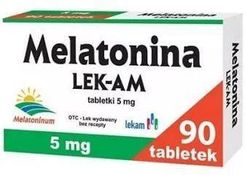 Zdjęcie Melatonina LEK-AM 5mg 90 tabletek - Szczecinek