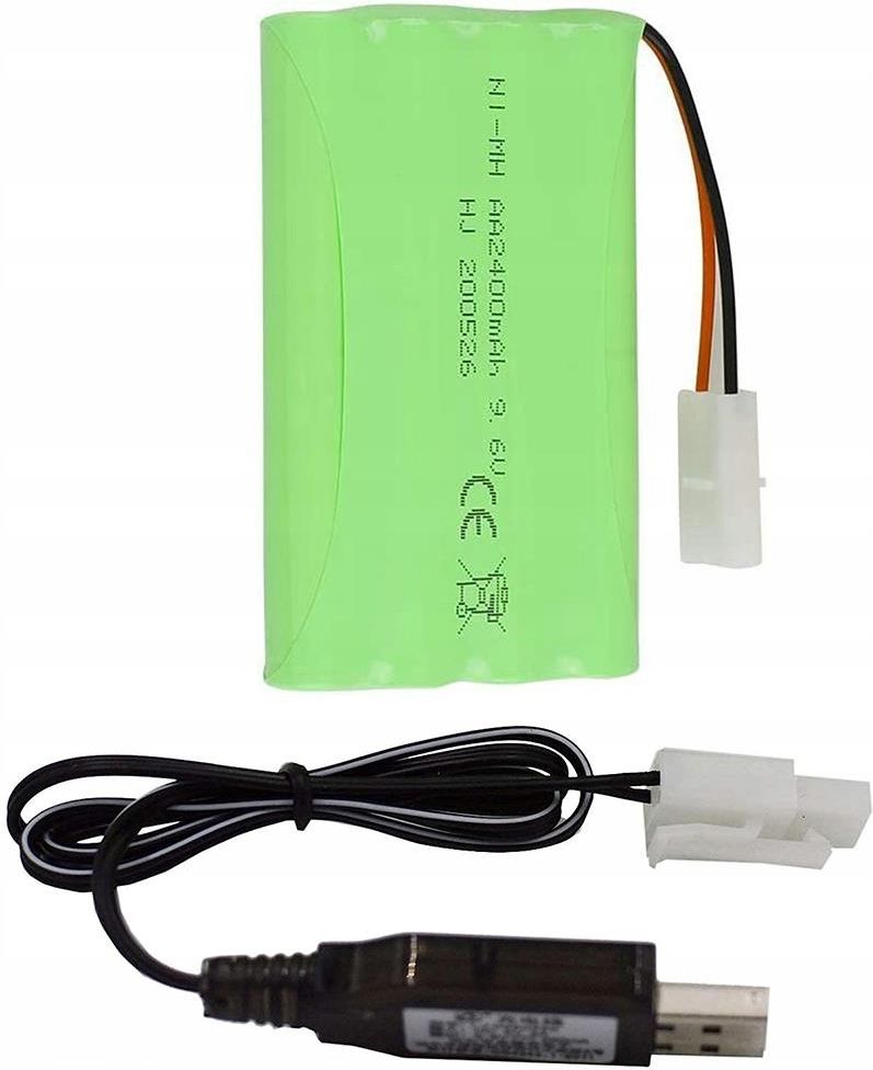 Batteria Ricaricabile Ni-MH 9.6V 2400mAh Con Connettore SM-2P - Alta - Foto 7