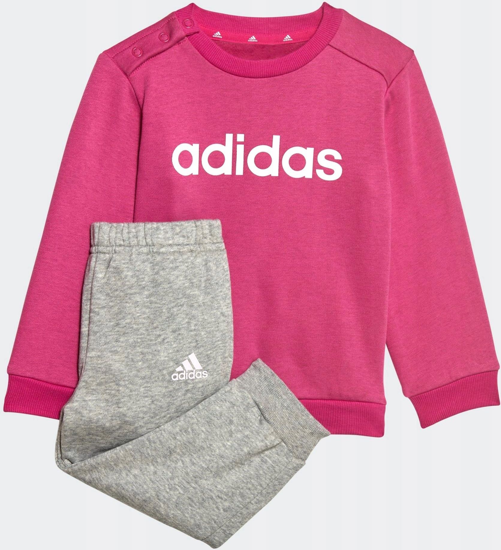 Adidas Dresy I Lin Fl Jog HR5881 104 różowy - Ceny i opinie - Ceneo.pl