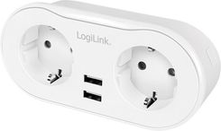 LogiLink 2 gniazda Wi-Fi smart białe (UPS-LIS-LGL-056)
