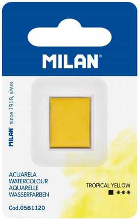 Farba Akwarelowa Milan Na Blistrze Kolor Tropikalny Żółty