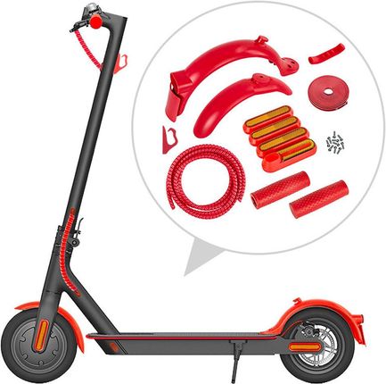 Czerwony zestaw do personalizacji hulajnóg Xiaomi M365 / M365 PRO / PRO 2 / 1S / Essential / Mi3