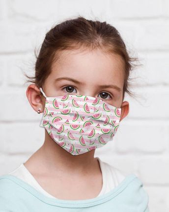 Omega 100% Cotton Child Face Mask Maska Ochronna Dziecięca Multiple Use Watermelon [45496]