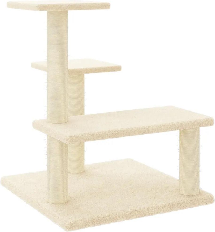 VidaXL Drapak Dla Kota Z Sizalowymi Słupkami Kremowy 61cm 172085 - Ceny ...